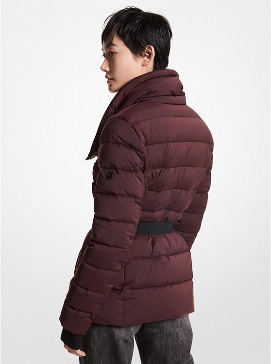 Asymmetrical Quilted Nylon Packable Puffer Jacket商品第2张图片规格展示