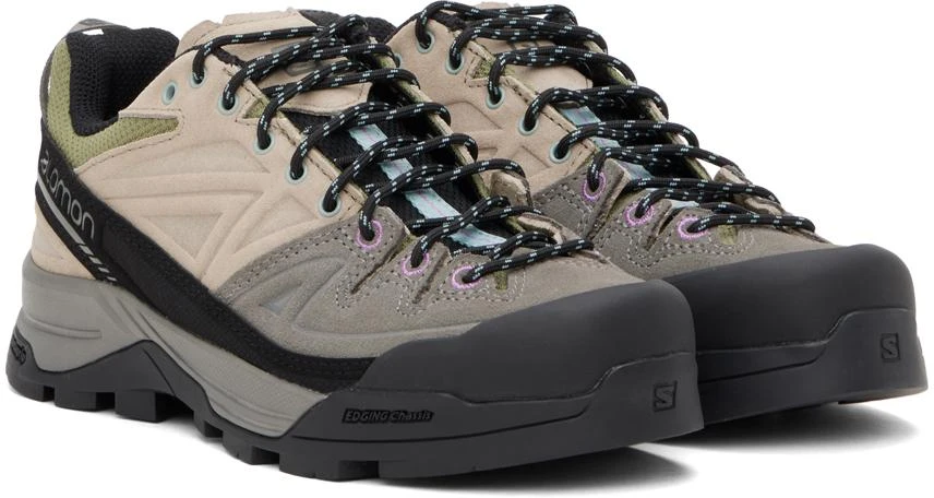 商品Salomon|灰色 & 卡其色 X-Alp Leather 运动鞋,价格¥1704,第4张图片详细描述