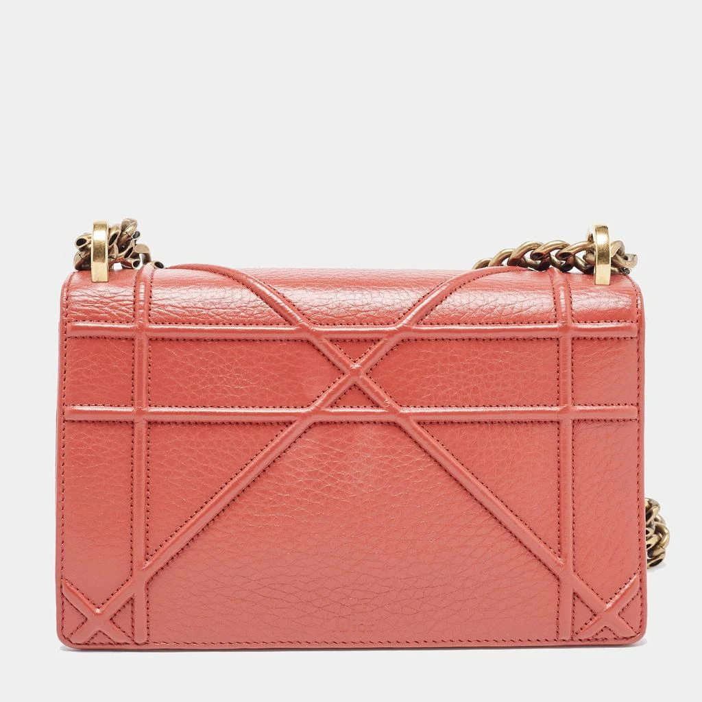 商品[二手商品] Dior|Dior Red Leather Small Diorama Shoulder Bag,价格¥12108,第4张图片详细描述