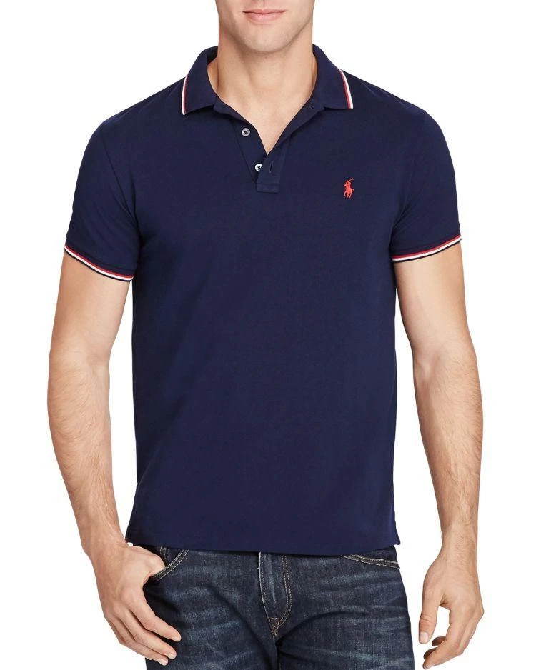 商品Ralph Lauren|Custon Slim Fit Tipped Polo Shirt,价格¥321,第1张图片