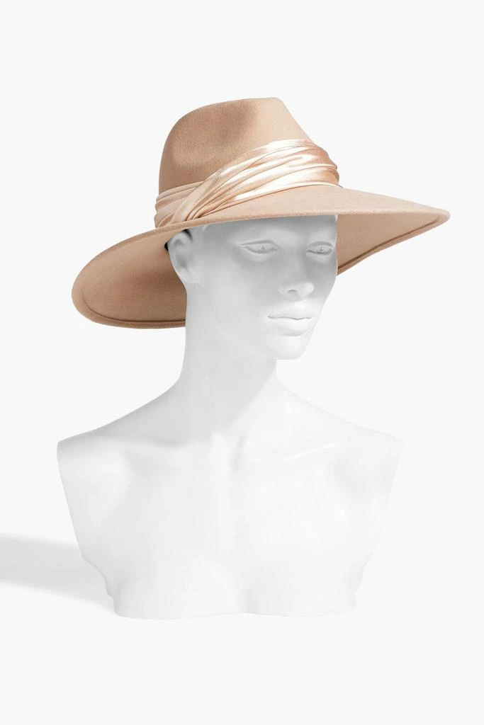 商品Eugenia Kim|Emmanuelle satin-trimmed wool-felt fedora,价格¥983,第2张图片详细描述