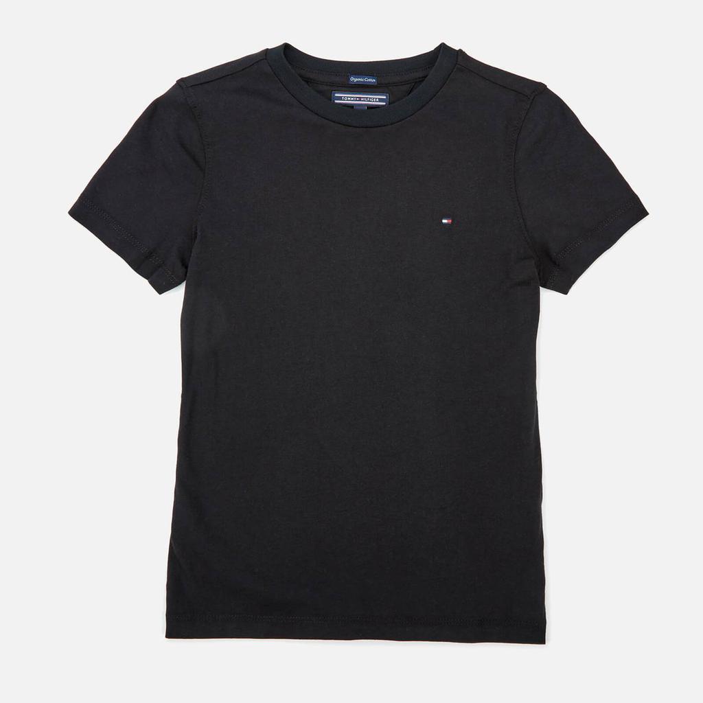 商品Tommy Hilfiger|Tommy Hilfiger Boys' Basic Short Sleeve T-Shirt - Meteorite,价格¥132-¥165,第1张图片