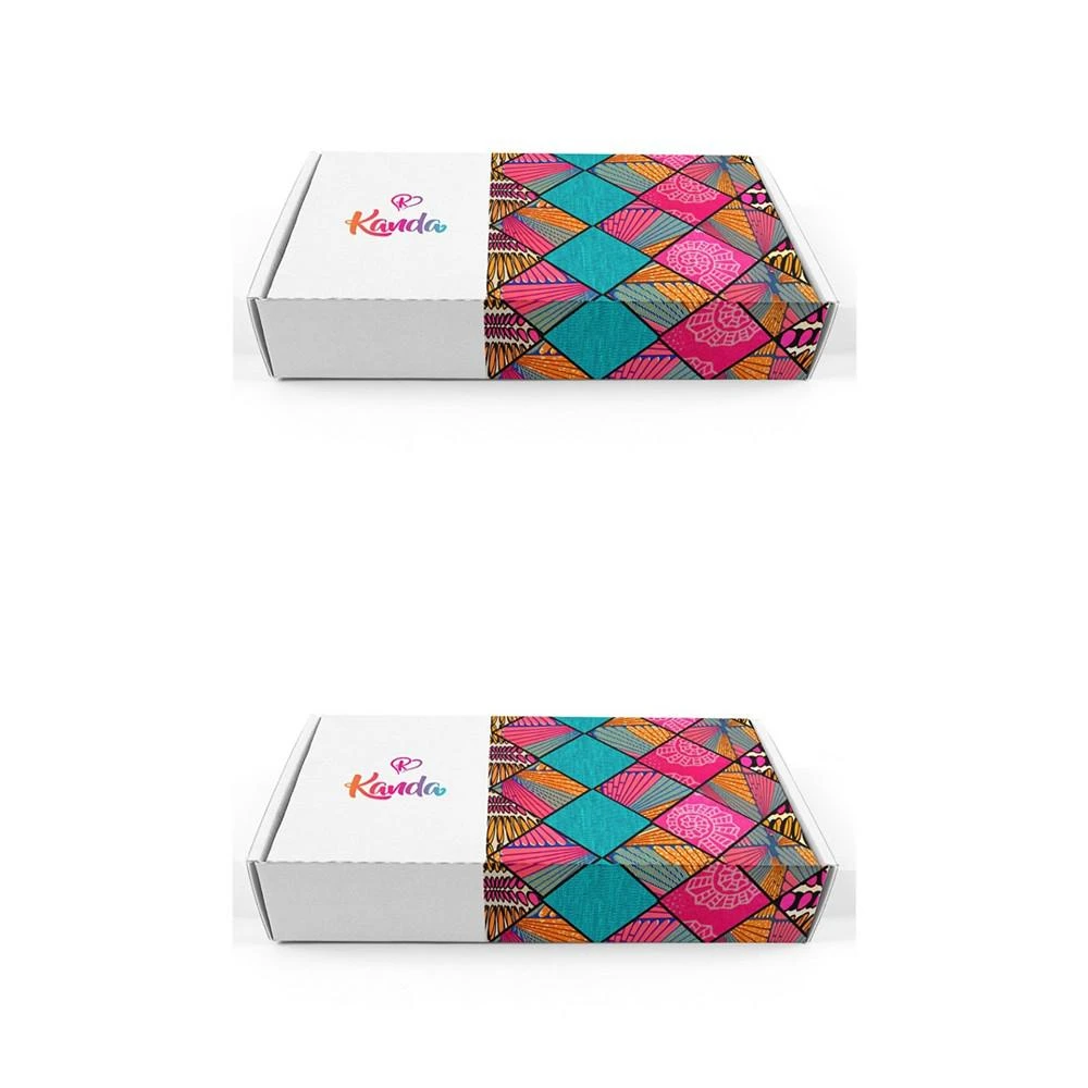 商品Kanda Chocolates|Dark Chocolate Gift Boxes in African and Cocoa Prints Set, 6 Pieces,价格¥298,第3张图片详细描述