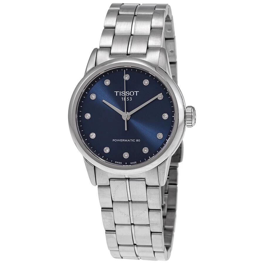 商品Tissot|Luxury Automatic Diamond Blue Dial Ladies Watch T086.207.11.046.00,价格¥5546,第1张图片