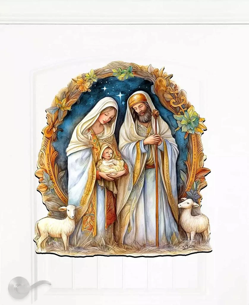 Nostalgic Nativity Scene Christmas Wooden Wall Decor Door Decor G. DeBrekht 商品