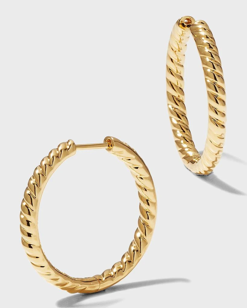 商品Anita Ko|18k Yellow Gold Zoe Braided Hoop Earrings,价格¥23934,第1张图片