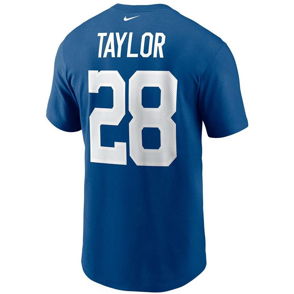 商品NIKE|Men's Jonathan Taylor Royal Indianapolis Colts Player Name and Number T-shirt,价格¥247,第3张图片详细描述