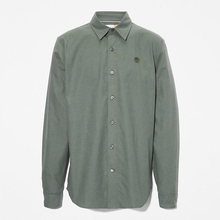 Lightweight Flannel Shirt for Men in Green商品第6张图片规格展示