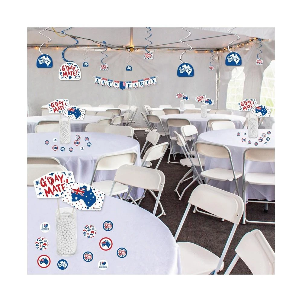 商品Big Dot of Happiness|Australia Day G’Day Mate Aussie Party Supplies Kit Decor Galore Party Pack 51 Pc,价格¥246,第3张图片详细描述