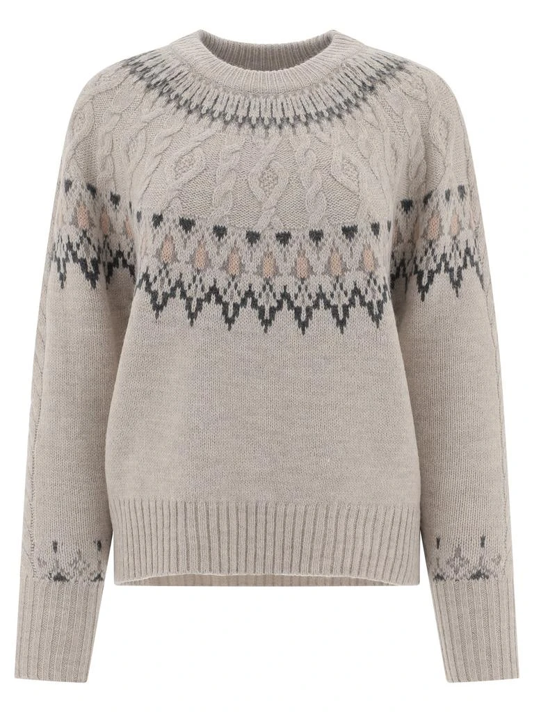 商品360CASHMERE|360 cashmere women's beige wool sweater,价格¥3106,第1张图片