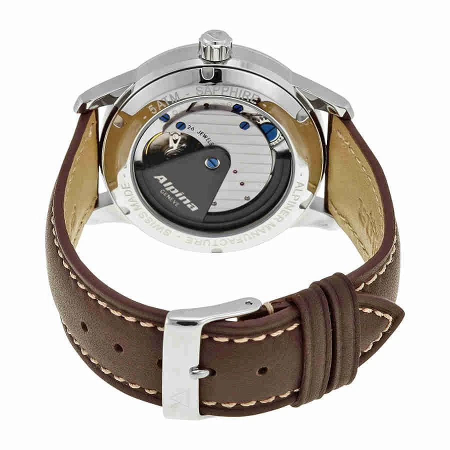 商品Alpina|Alpiner Manufacture Silver Dial Brown Leather Men's Watch AL-710S4E6,价格¥5687,第3张图片详细描述