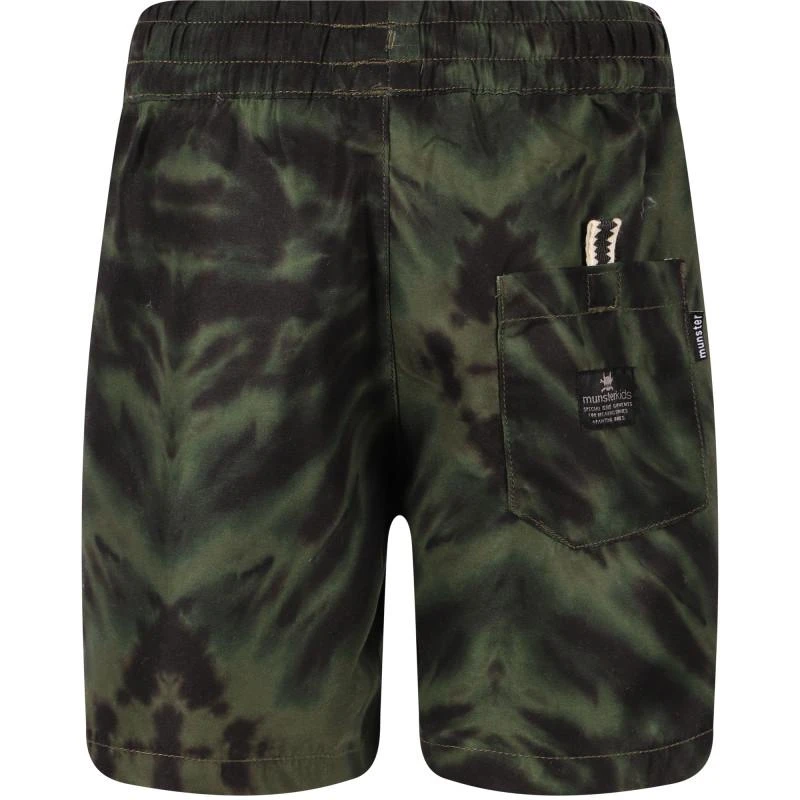 商品Munster|Tie dye swimming shorts in green and black,价格¥484,第2张图片详细描述