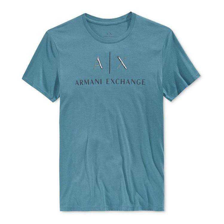 商品Armani Exchange|Armani Exchange Men's Central Text Logo T-Shirt,价格¥296,第2张图片详细描述