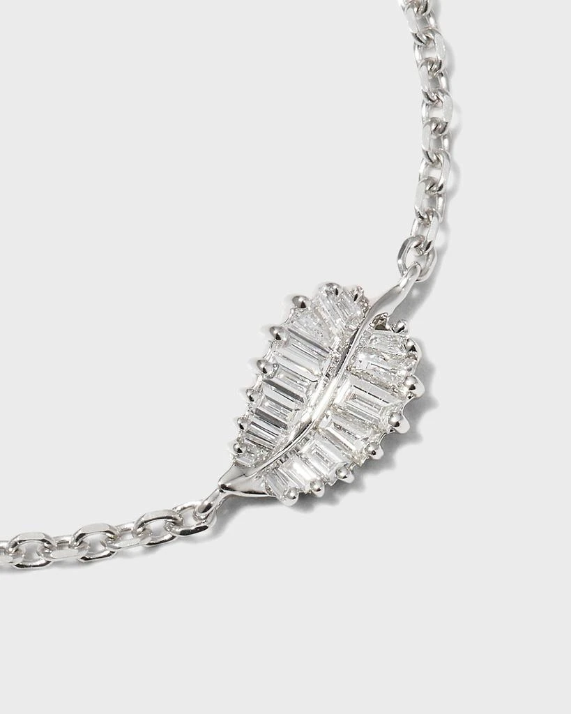 商品Anita Ko|18k White Gold Small Palm Leaf Bracelet,价格¥11322,第4张图片详细描述