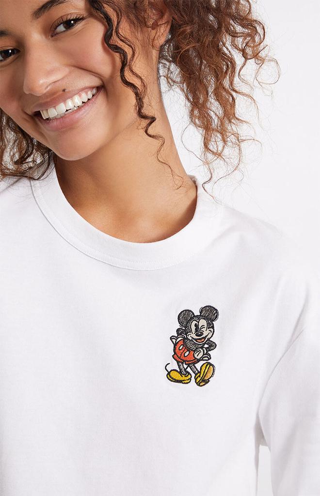 Disney Mickey Long Sleeve Cropped T-Shirt商品第3张图片规格展示