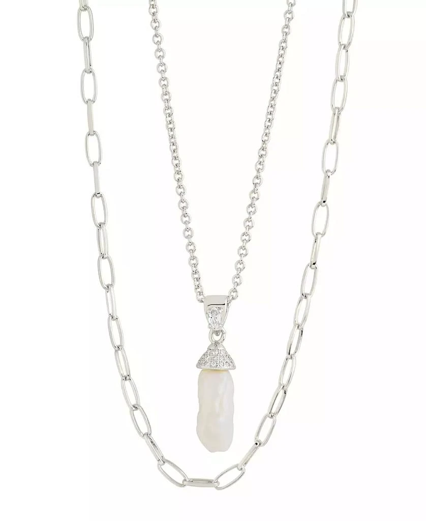 商品Sterling Forever|Cubic Zirconia Nerissa Layered Necklace,价格¥516,第1张图片