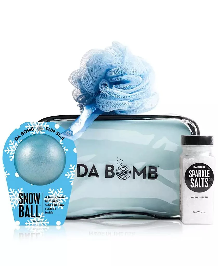 商品Da Bomb|3-Pc. Bath Fizzers Snow Ball Gift Set,价格¥75,第1张图片