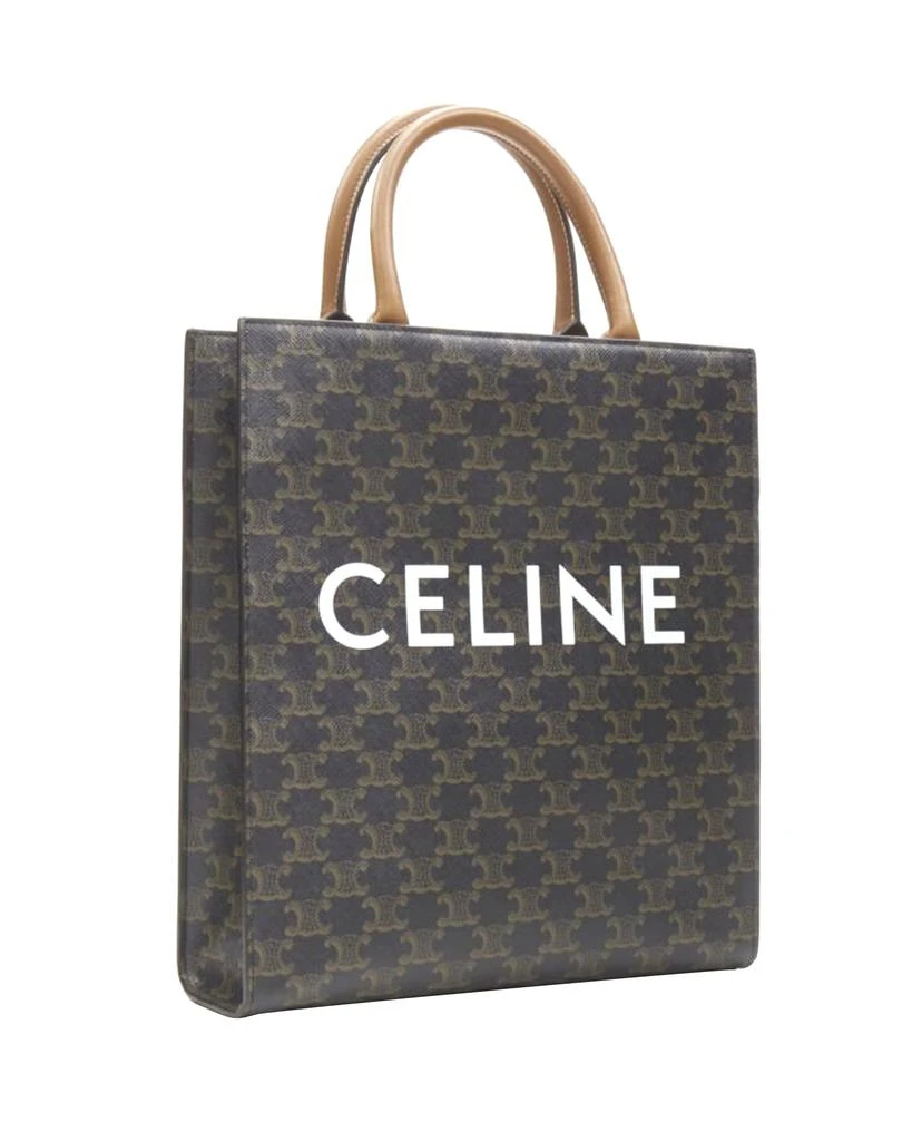 商品[二手商品] Celine|CELINE Hedi Slimane Triomphe Canvas brown monogram Vertical Cabas tote bag,价格¥19706,第3张图片详细描述