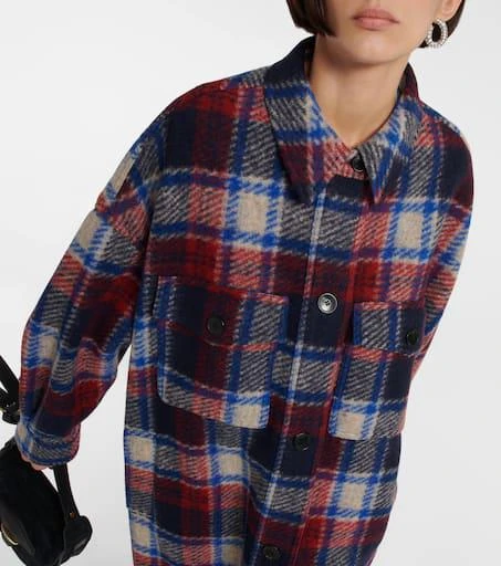 商品Isabel Marant|Fontizi格纹大衣,价格¥4828,第4张图片详细描述