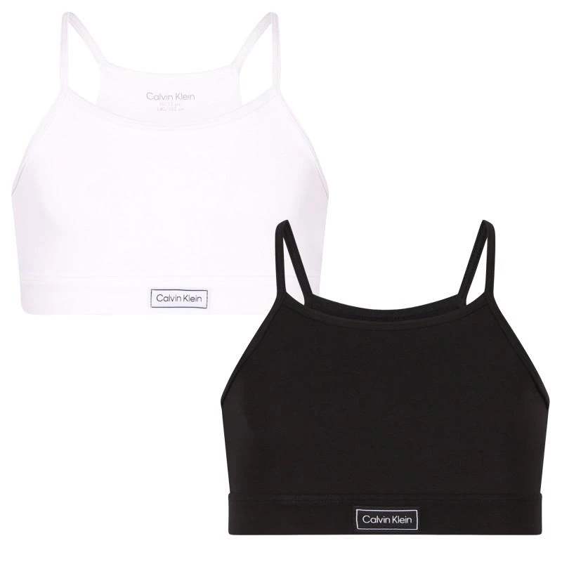 商品Calvin Klein|Logo sports tank tops set of 2 in white and black,价格¥319,第1张图片