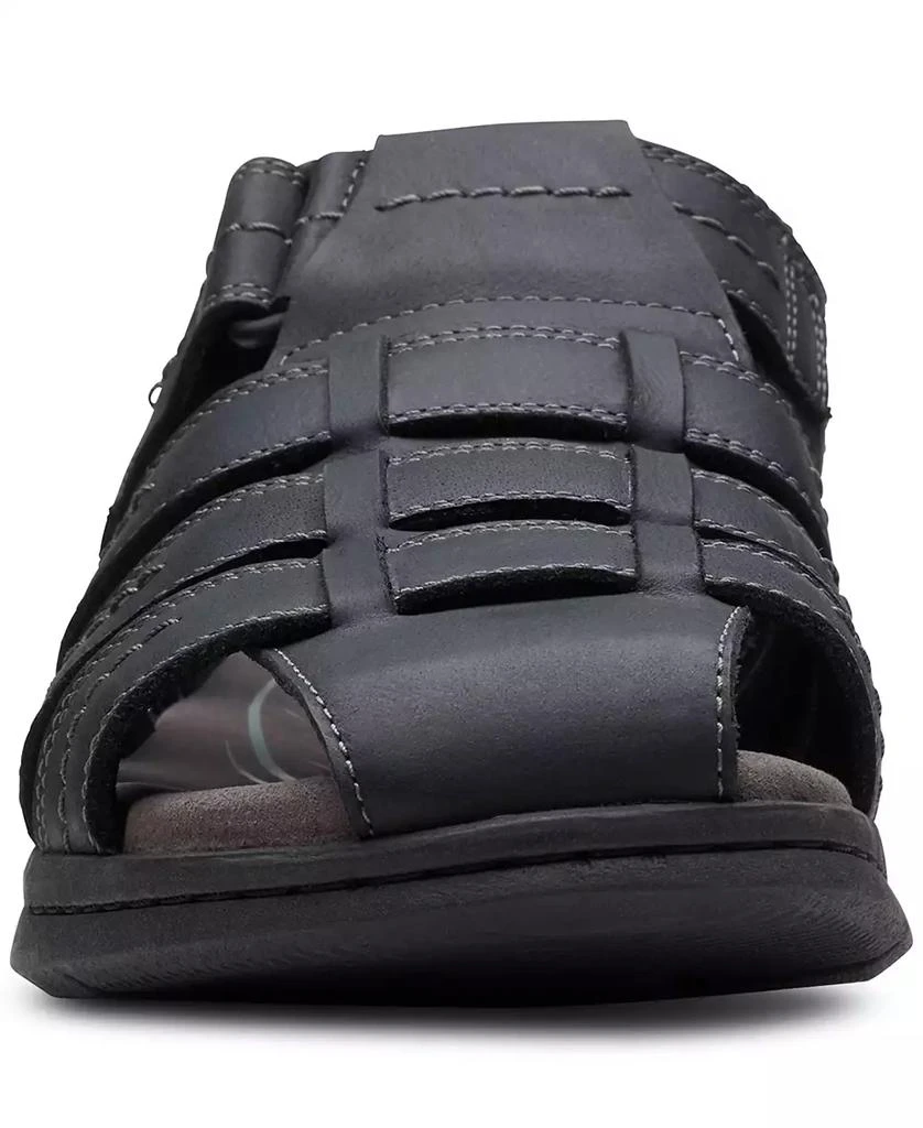 商品Clarks|Men's Walkford Fish Tumbled Leather Sandals,价格¥753,第5张图片详细描述