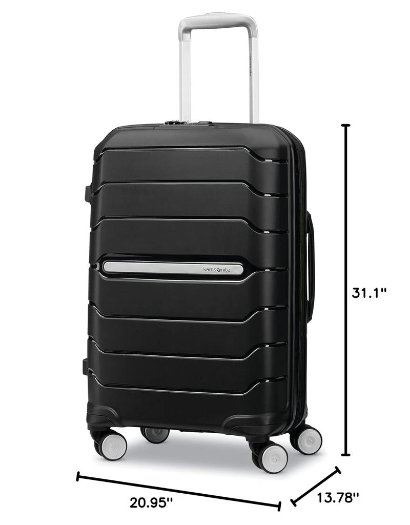 Samsonite Freeform Hardside Expandable with Double Spinner Wheels, Checked-Large 28-Inch, Black 商品