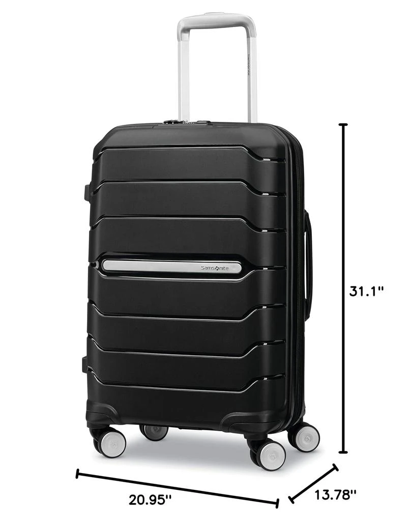 商品Samsonite|Samsonite Freeform Hardside Expandable with Double Spinner Wheels, Checked-Large 28-Inch, Black,价格¥1075,第5张图片详细描述