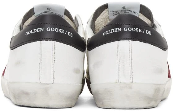 商品Golden Goose|White & Red Superstar Sneakers,价格¥3766,第4张图片详细描述