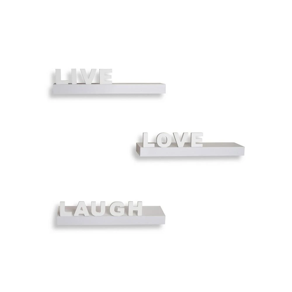 商品Danya B|Decorative "Live" "Love" "Laugh" Wall Shelves - Set of 3,价格¥356,第1张图片