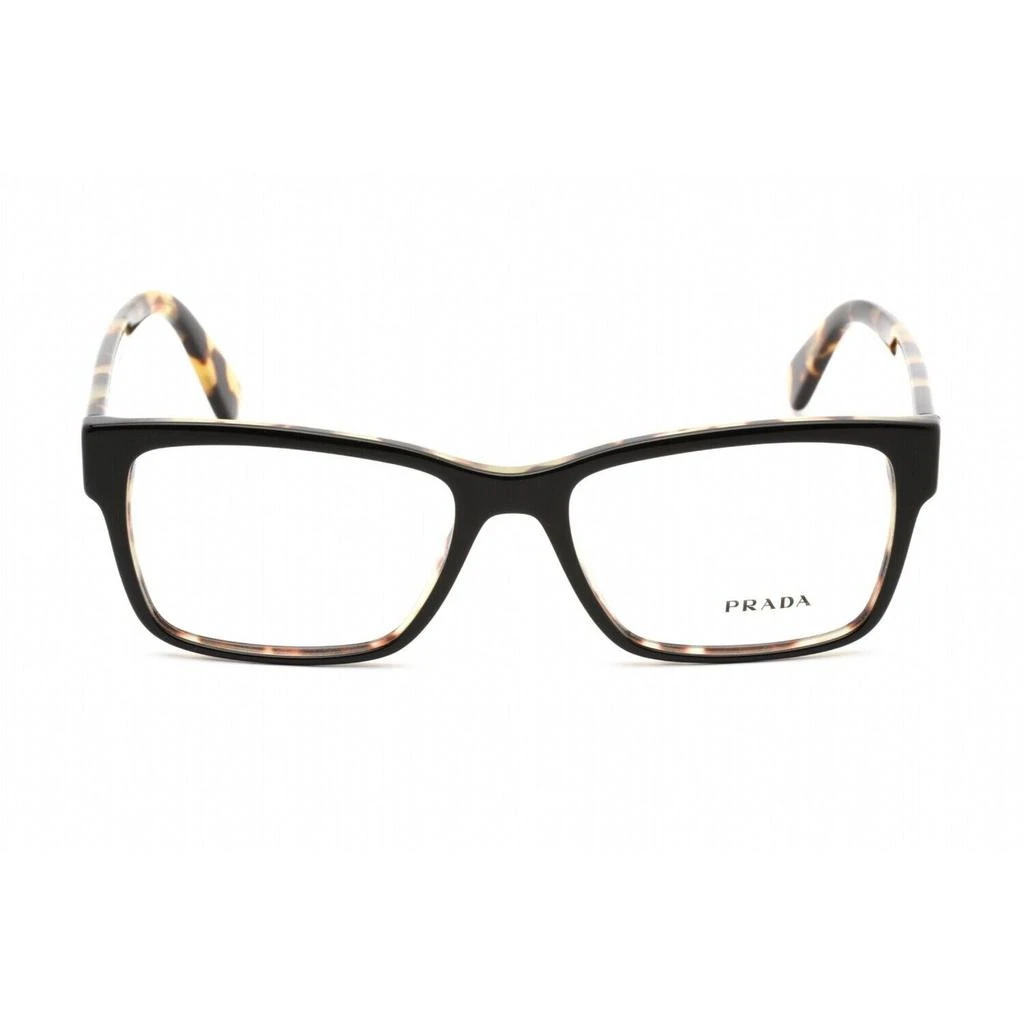 商品Prada|Prada Men's Eyeglasses - Black Square Full-Rim Frame | PRADA 0PR 15VV NAI1O155,价格¥834,第2张图片详细描述