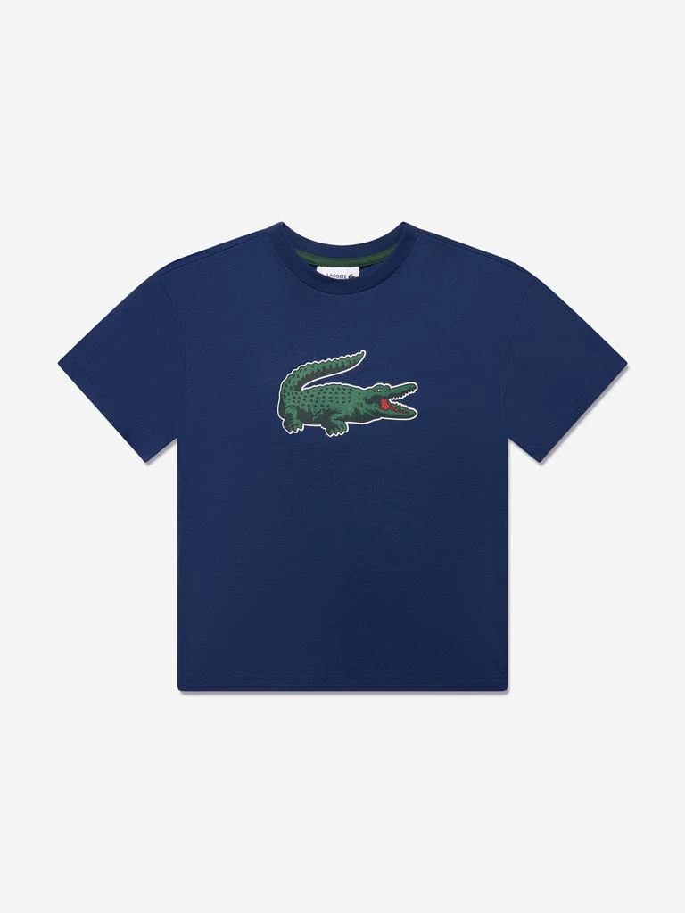 商品Lacoste|Kids Logo T-Shirt in Blue,价格¥242,第1张图片