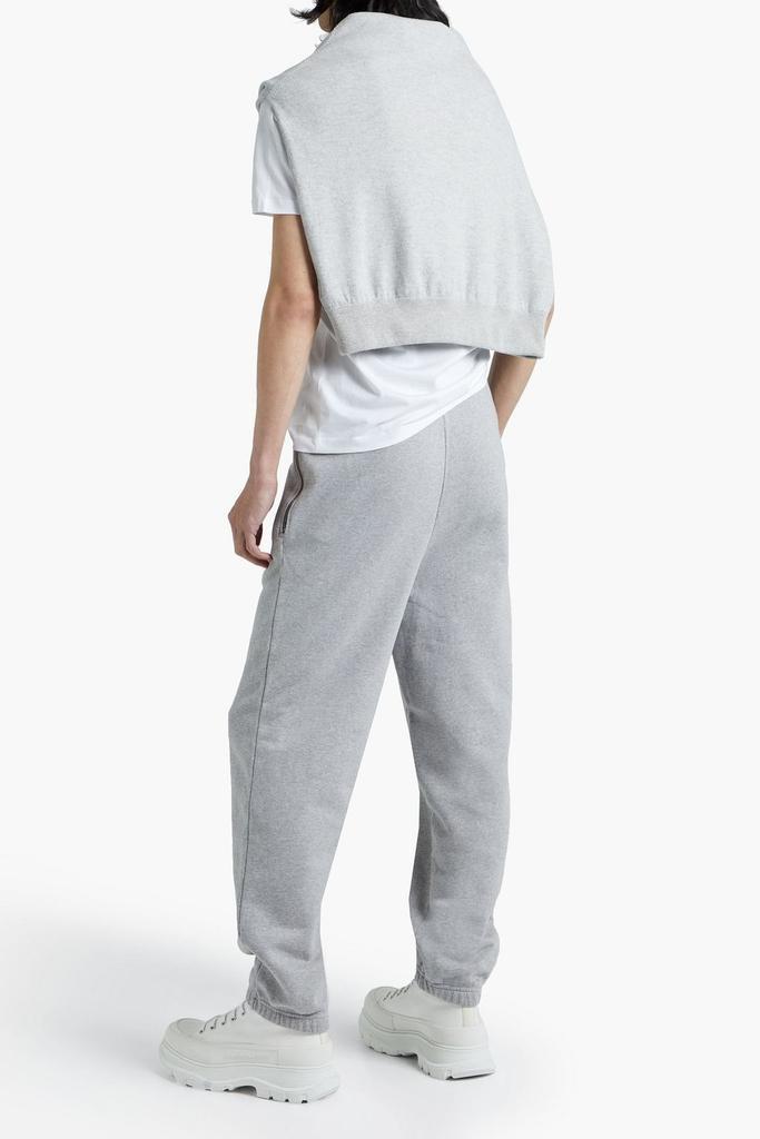商品Sandro|Mélange cotton-fleece sweatpants,价格¥291,第5张图片详细描述