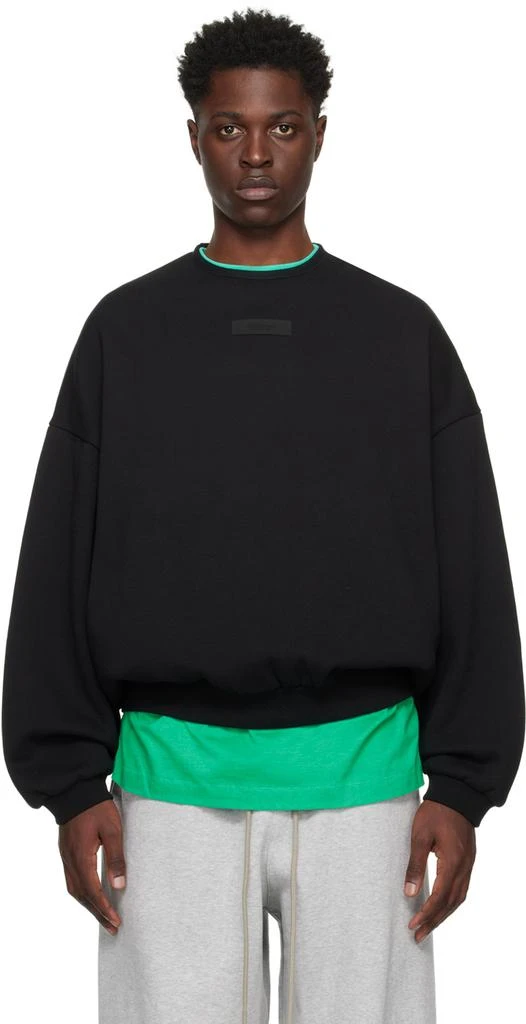 商品Essentials|Black Crewneck Sweatshirt,价格¥664,第1张图片