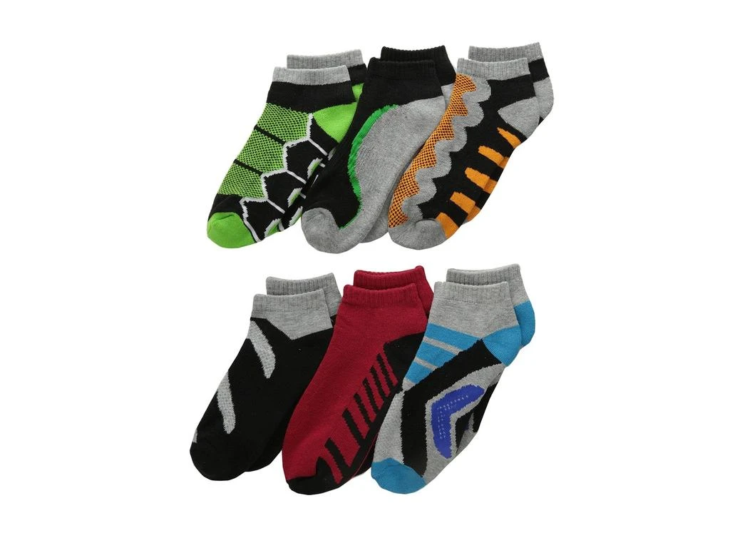 商品Jefferies Socks|Tech Sport Low Cut 6-Pack (Toddler/Little Kid/Big Kid),价格¥91,第1张图片