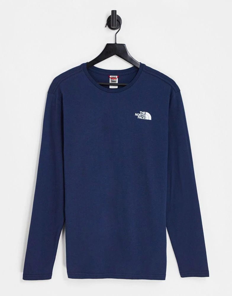 商品The North Face|The North Face Easy chest print long sleeve t-shirt in navy,价格¥256,第1张图片