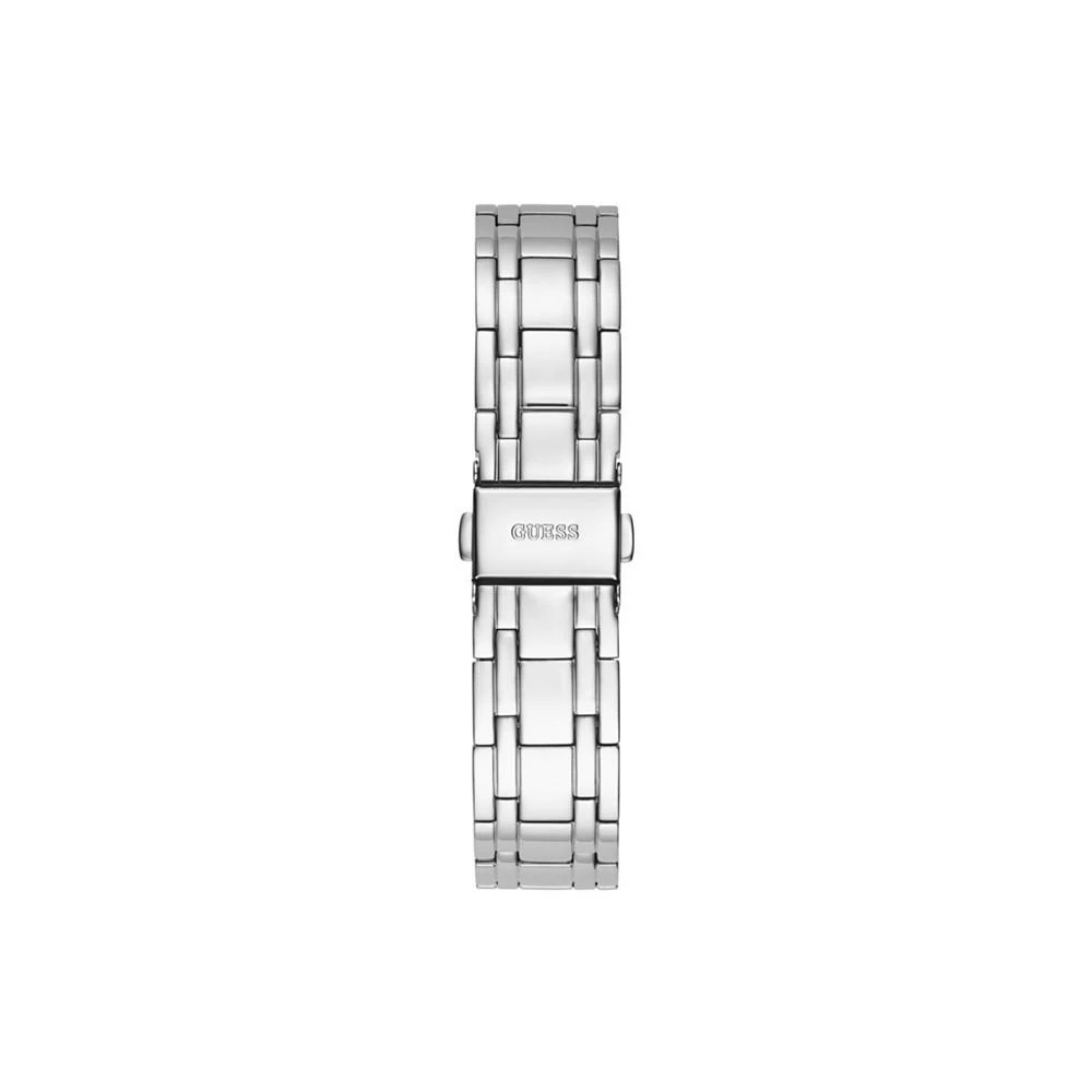 商品GUESS|Women's Silver-Tone Stainless Steel Glitz Bracelet Watch 36mm,价格¥758,第3张图片详细描述