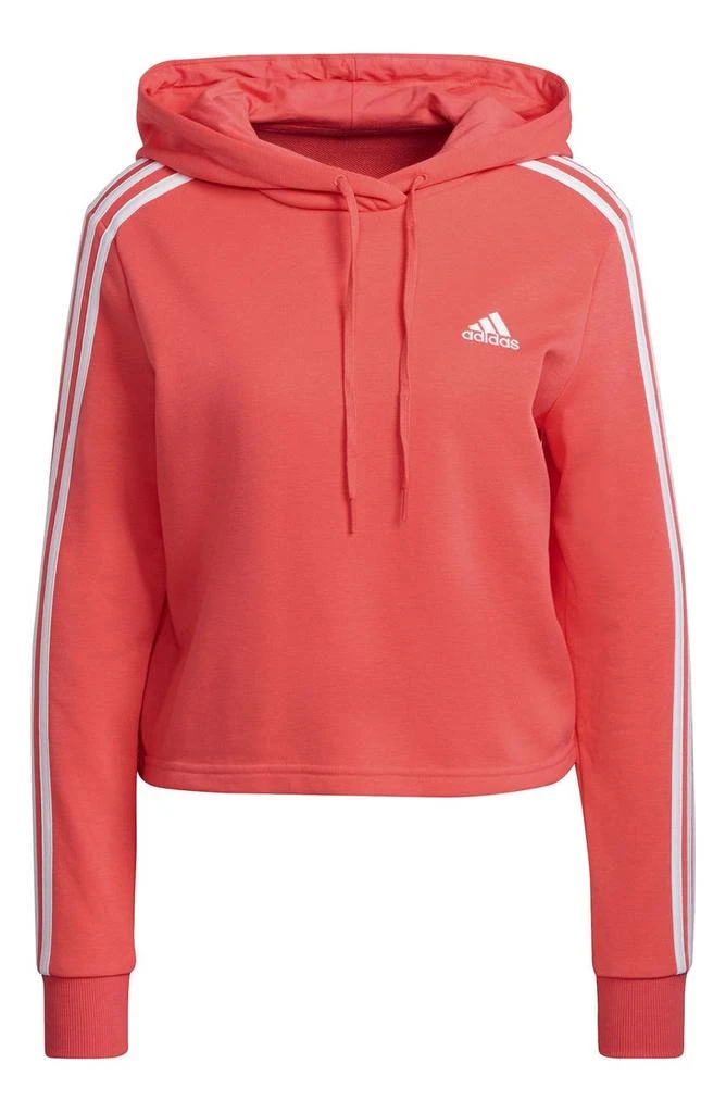 商品Adidas|Essentials 3-Stripes Pullover Cropped Hoodie,价格¥262,第1张图片