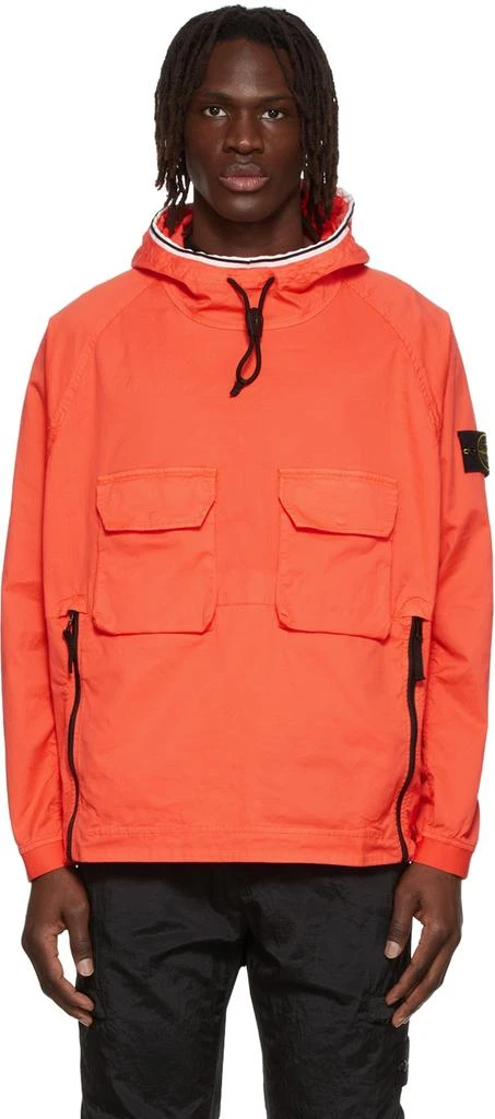 商品Stone Island|Orange Cotton Jacket,价格¥3841,第1张图片