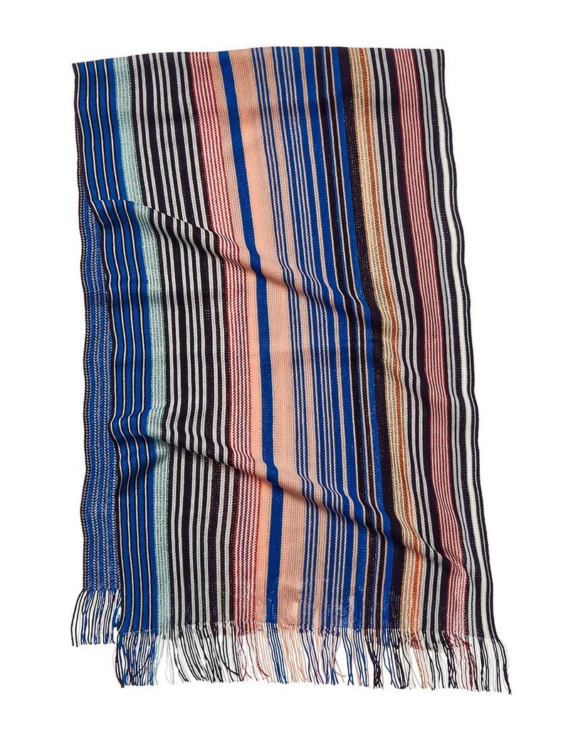 Missoni Wool-Blend Scarf, Red商品第2张图片规格展示