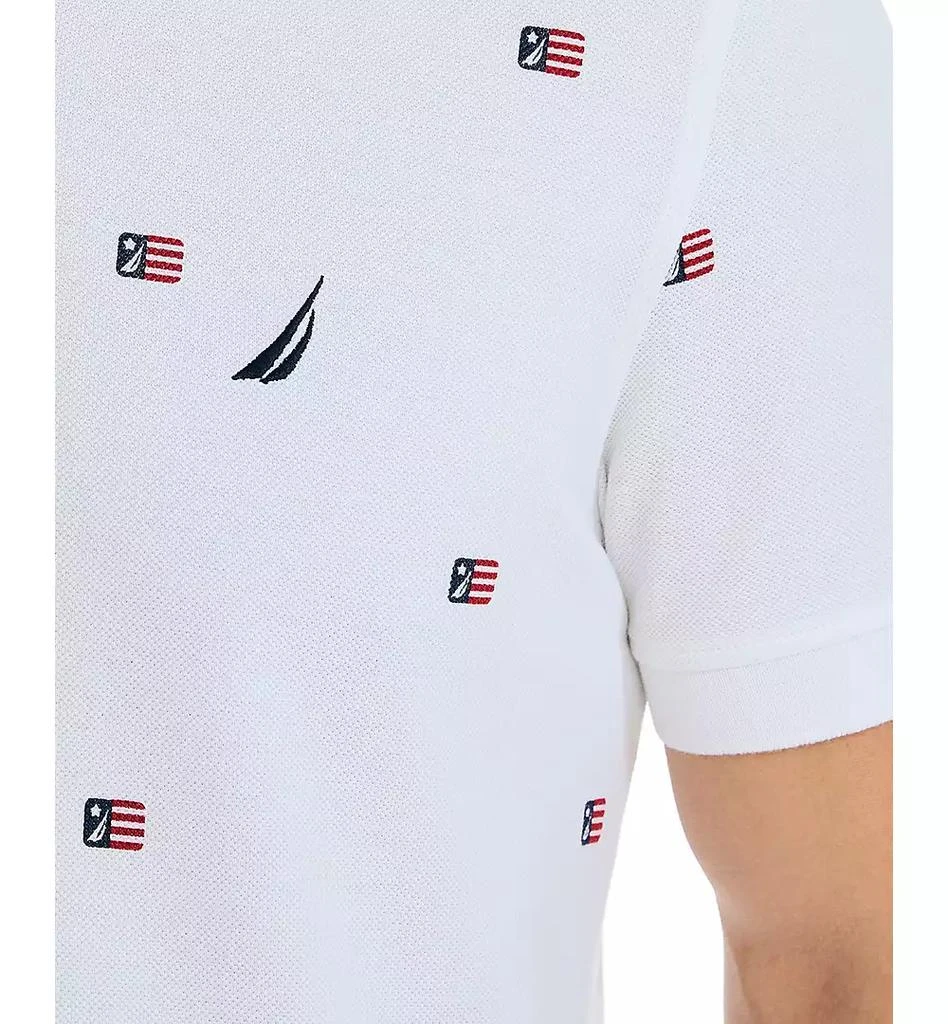 商品Nautica|Men's Classic-Fit Icon-Print Performance Deck Polo Shirt,价格¥121,第3张图片详细描述