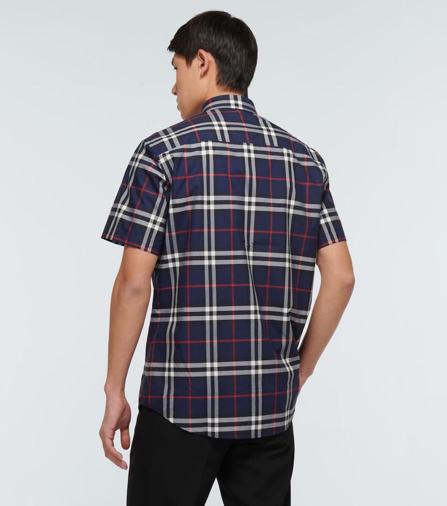 商品Burberry|Caxton格纹短袖衬衫,价格¥4164,第6张图片详细描述