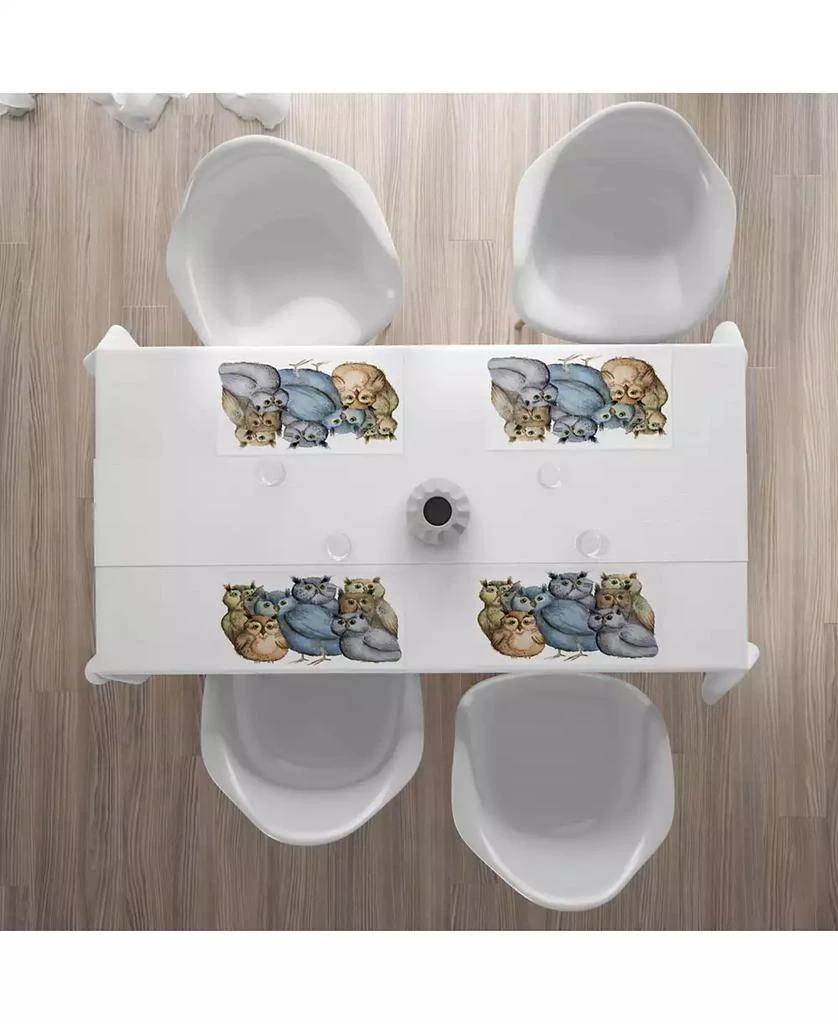商品Ambesonne|Owl Place Mats, Set of 4,价格¥470,第2张图片详细描述