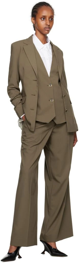 商品REMAIN|Brown Fitted Blazer,价格¥1112,第4张图片详细描述