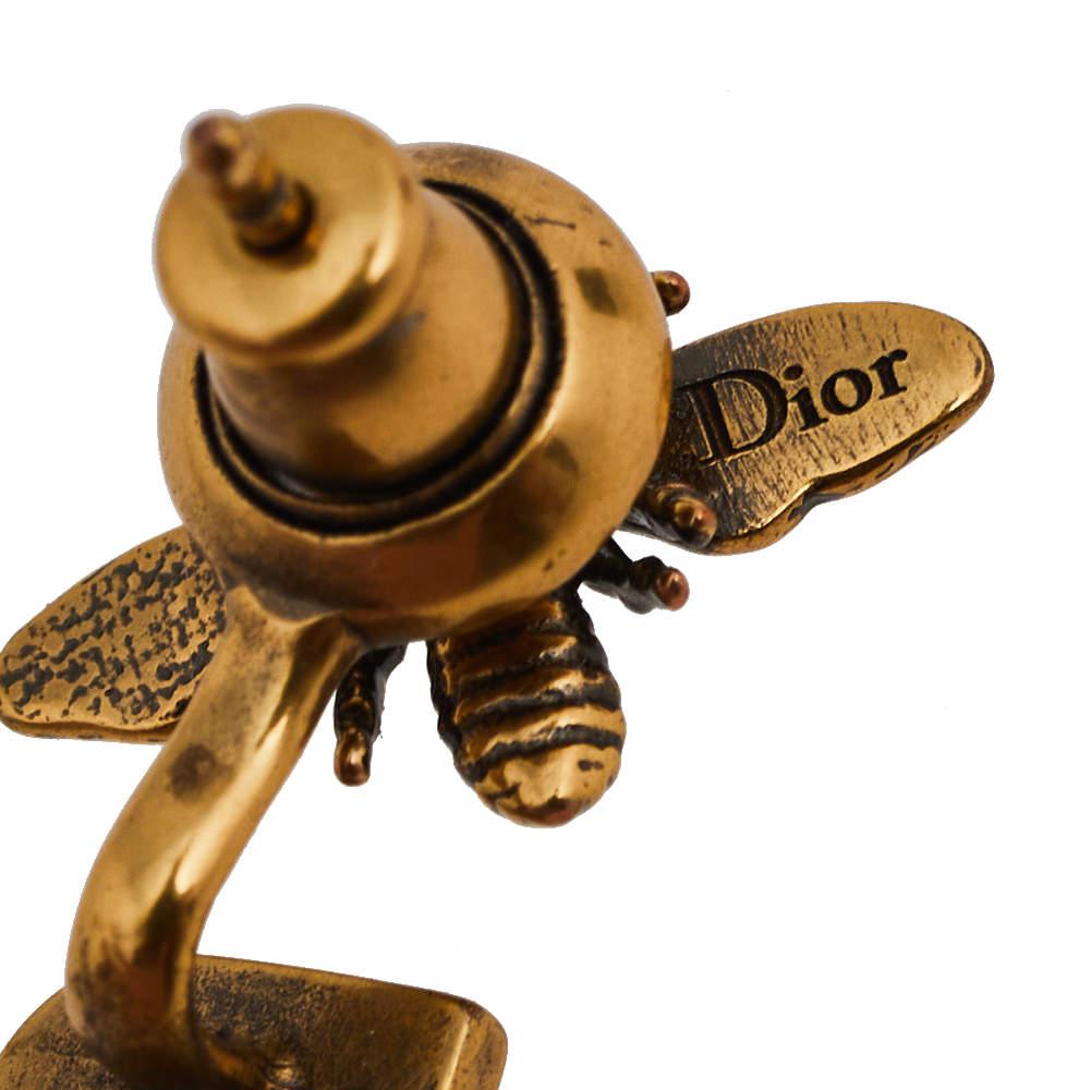 Dior My ABCDior Aged Gold Tone Letter B Mono Earring商品第4张图片规格展示