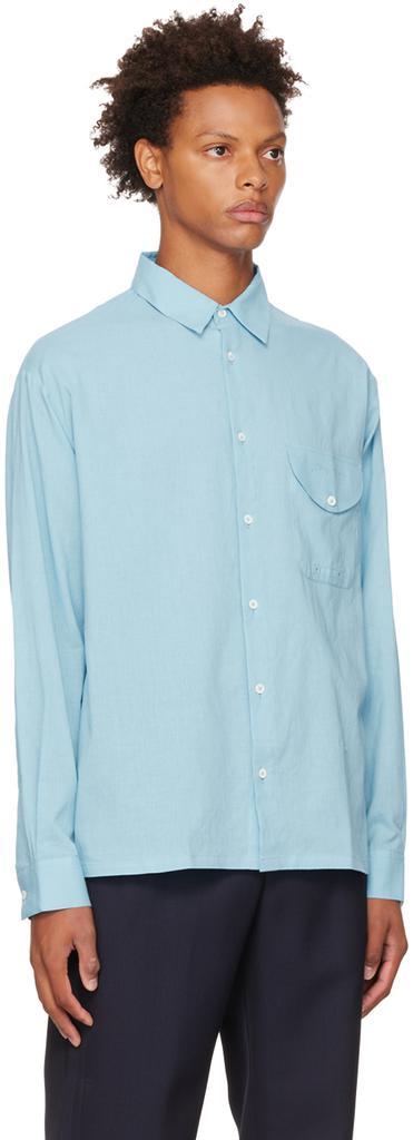 商品Jacquemus|Blue Le Papier 'La Chemise Mazzolu' Shirt,价格¥2451,第4张图片详细描述