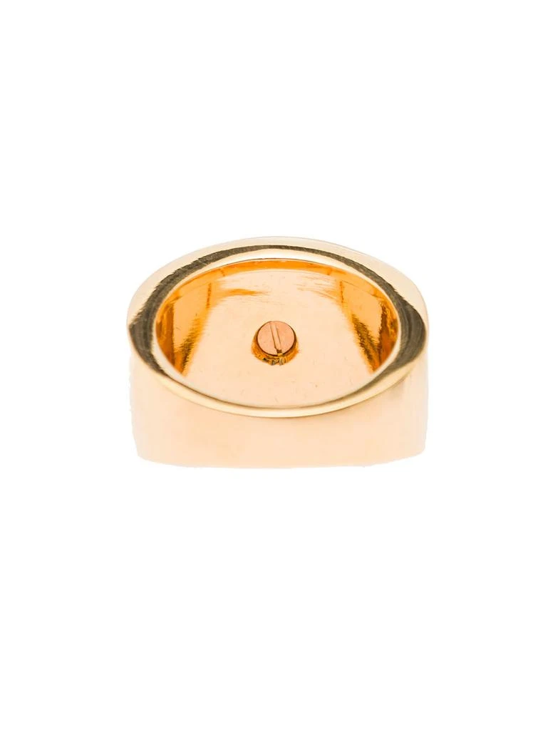 商品Versace|Versace Mans Medusa Metal And Black Resin Ring,价格¥1830,第2张图片详细描述