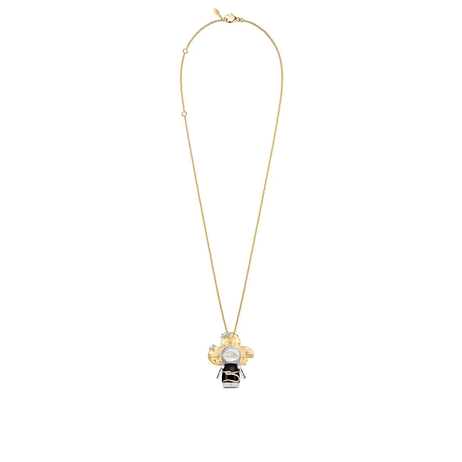 【预售】 LV路易威登 24秋冬 女士 吊坠 VIVIENNE RAT 18K 金漆光钻石彩色宝石项链 Q93972 商品