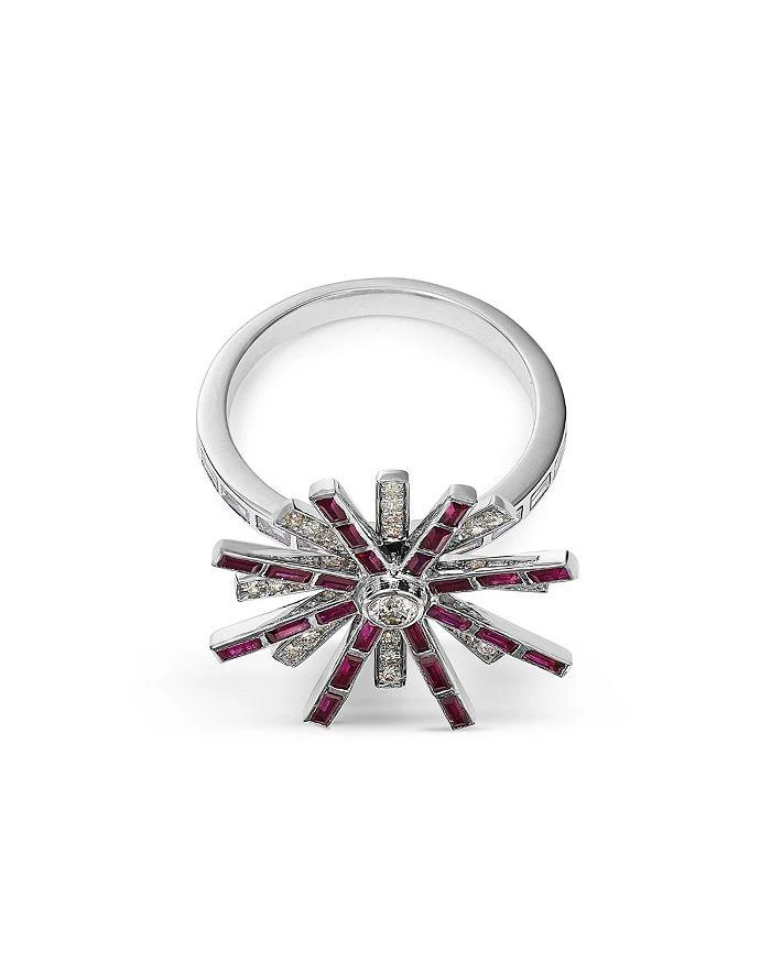 商品Bloomingdale's Fine Collection|Ruby & Diamond Ring in 14K White Gold,价格¥21176,第3张图片详细描述