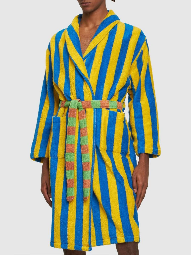 商品DUSEN DUSEN|Reef Stripe Cotton Blend Bathrobe,价格¥1063,第2张图片详细描述