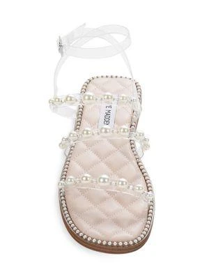 Zazie Embellished Transparent Flat Sandals 商品